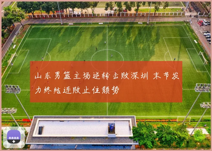 山东男篮主场逆转击败深圳 末节发力终结连败止住颓势