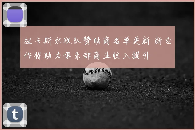 纽卡斯尔联队赞助商名单更新 新合作将助力俱乐部商业收入提升